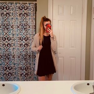 small piper project black mesh cut out dress!